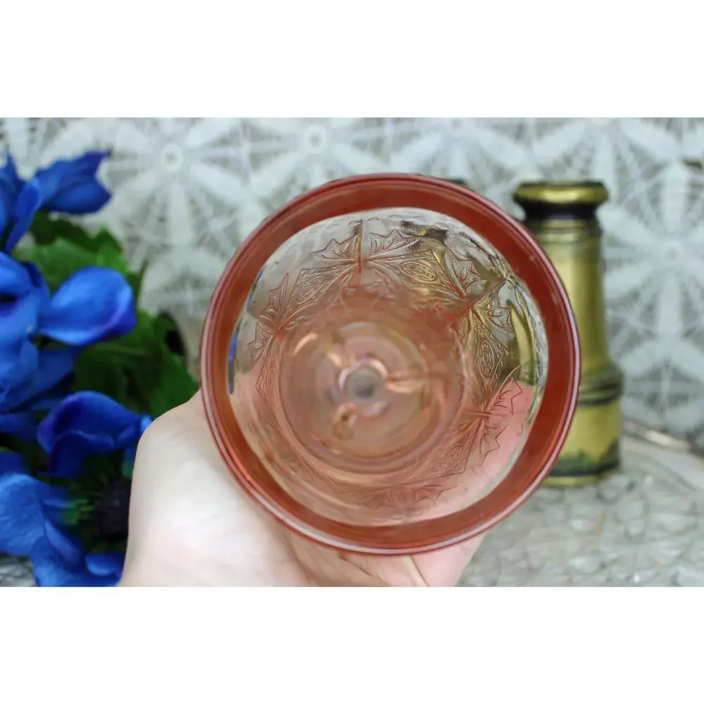 Indiana Sandwich Glass Pink Vase